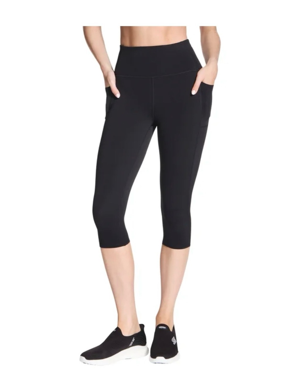Skechers Black Capri Leggings with Side Pockets